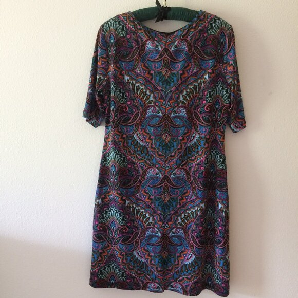 Nicole Miller Studio Multi-color Dress Size12 - Picture 3 of 15